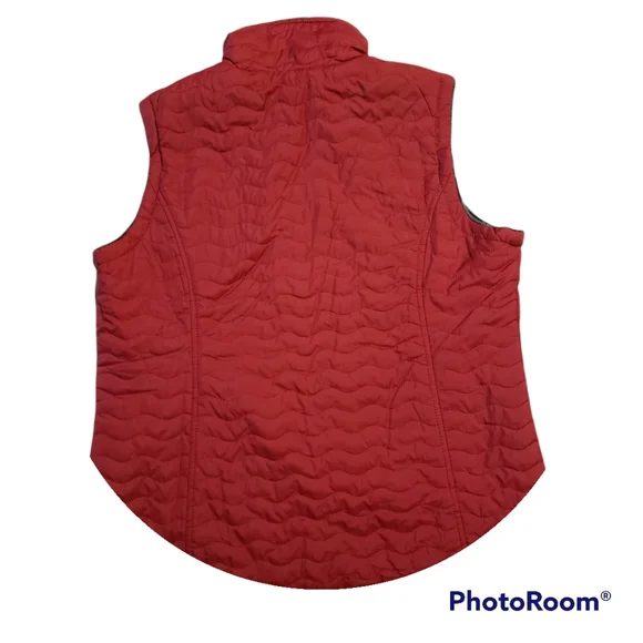 Women large red Free Country reversible vest - Picture 2 of 8
